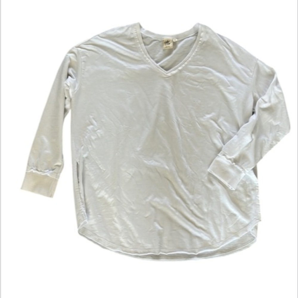 White Crow BUCKLE size medium oversized white long sleeve shirt